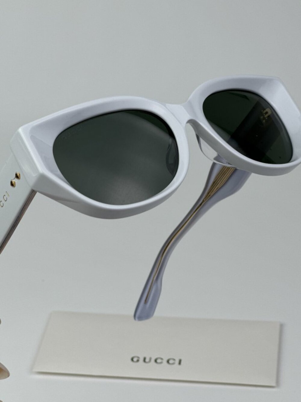 GUCCI GG1532SA 003 GREY CAT EYE SUNGLASSES